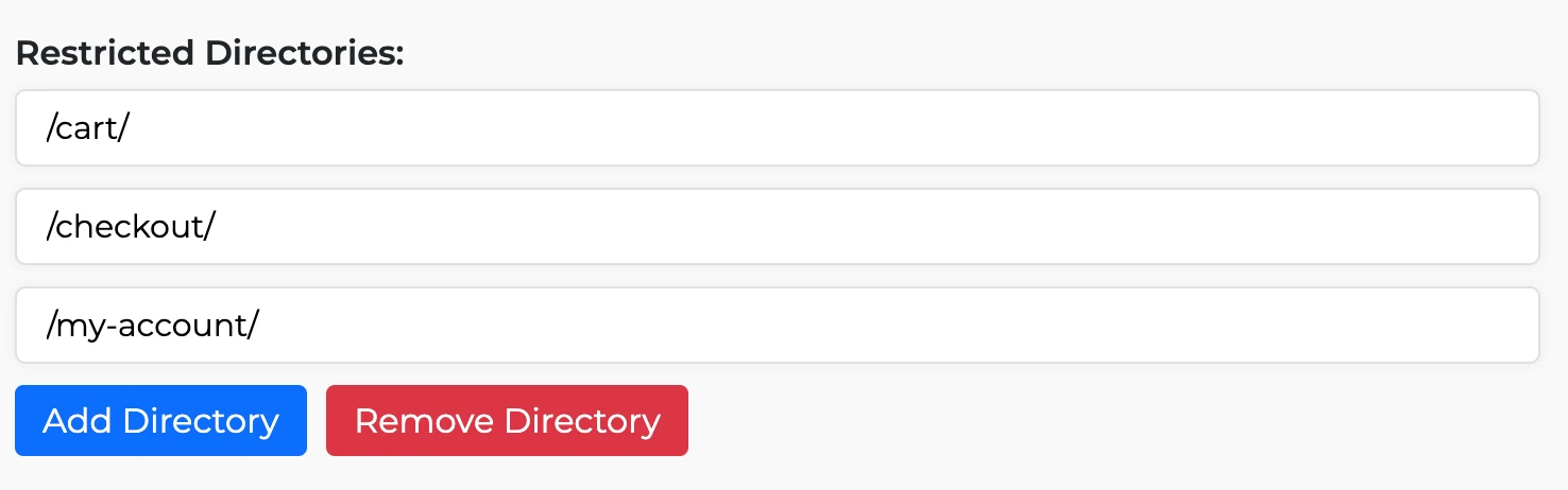 restricted directories - robots.txt generator