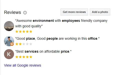 Google Business Profile Reviews
