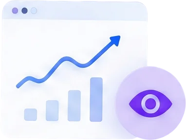 Icon showing graph up