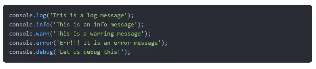 Understanding JavaScript Console Logs