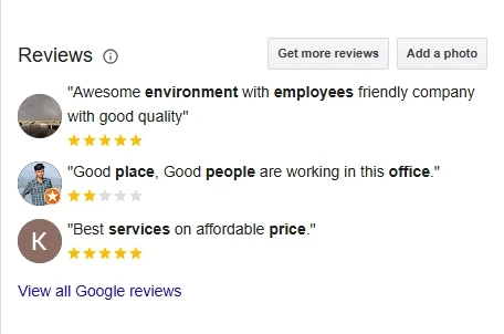Google Business Profile Reviews