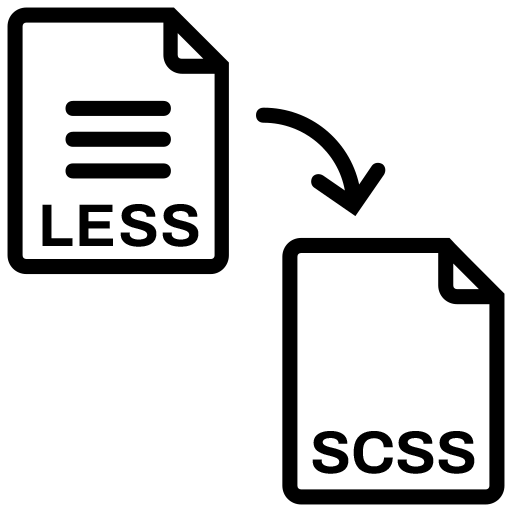LESS to SCSS Converter