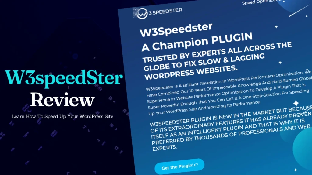 W3speedster Review How To Speed Up Your WordPress Site