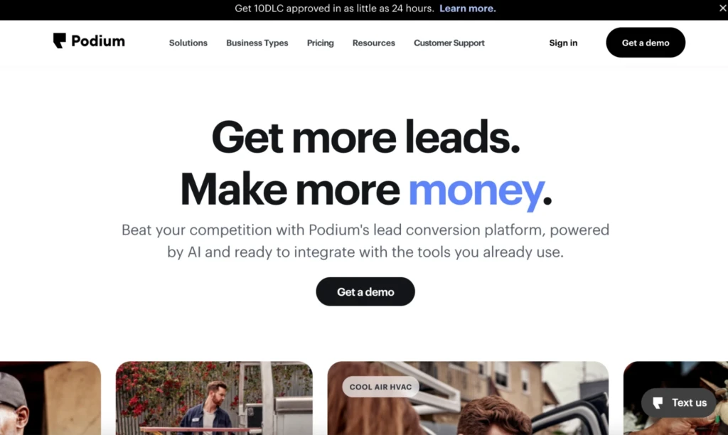 Podium - Online Reputation Management Tools
