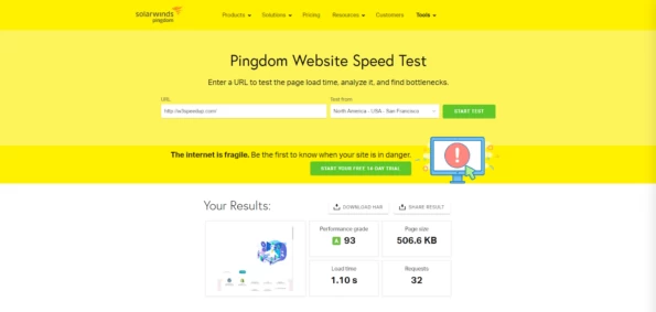 Website Speed Test