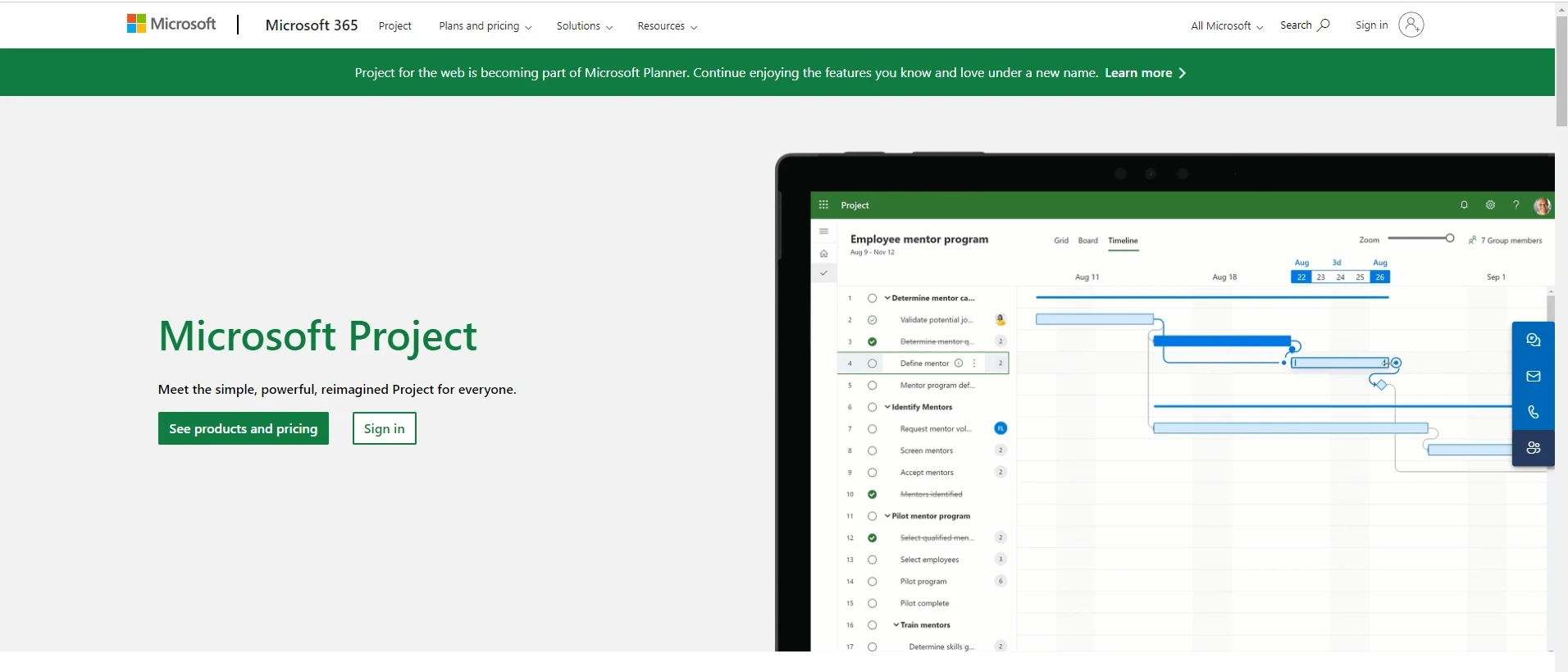 Microsoft Project - Project Planning Optimization