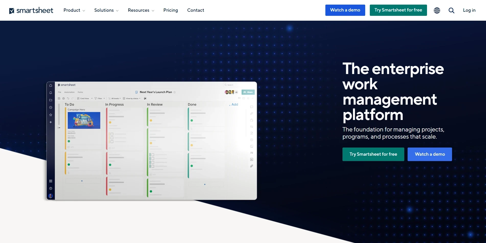 Smartsheet - Project Planning Optimization