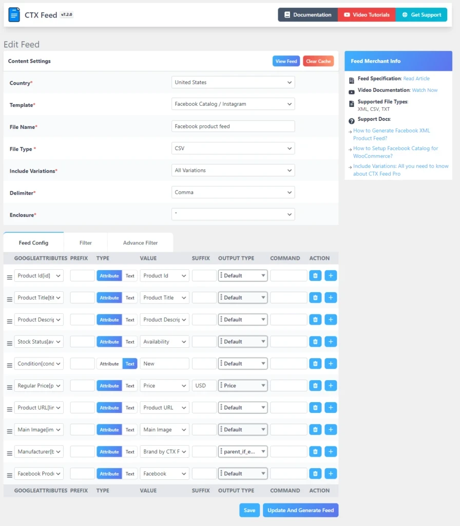 CTX feed attributes- Facebook Product Catalog Feeds vs. Google Shopping Feeds